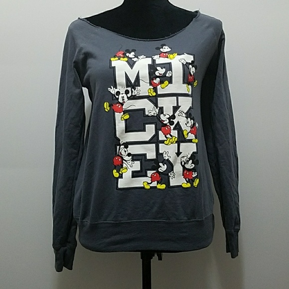 Disney Tops - Disney Mickey Off Shoulder Sweatshirt